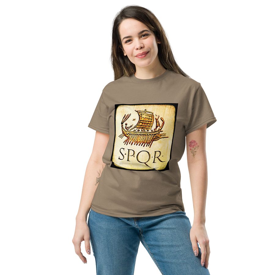 SPQR Roman Galley Vintage Roman Art, T-Shirt product image (5)