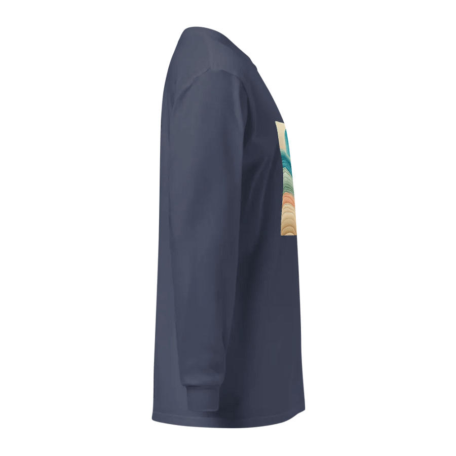 Ocean Waves Long Sleeve Shirt | AI Design abstract fluid product image (4)