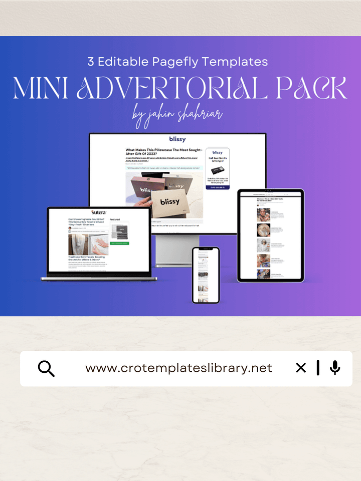 3 Shopify Advertorial Templates Pack product image (1)