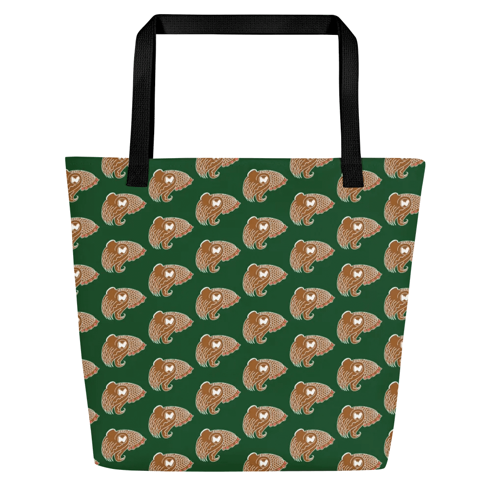 Gingerbread Dark Green Tote product image (1)