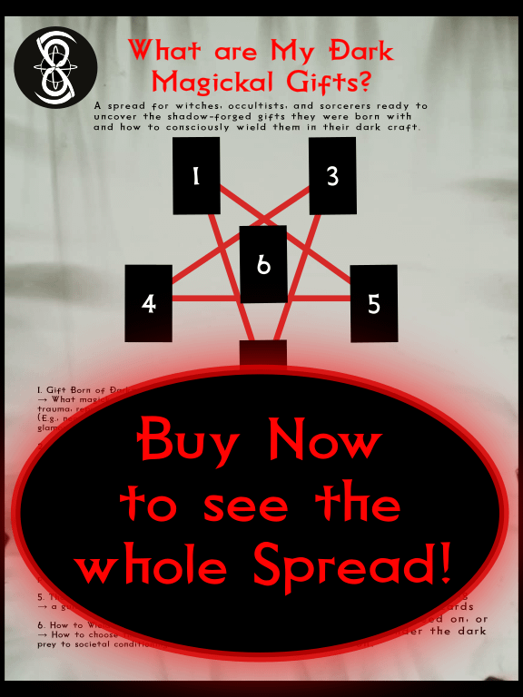 Tarot Spread - What are My Dark Magickal Gifts? product image (1)