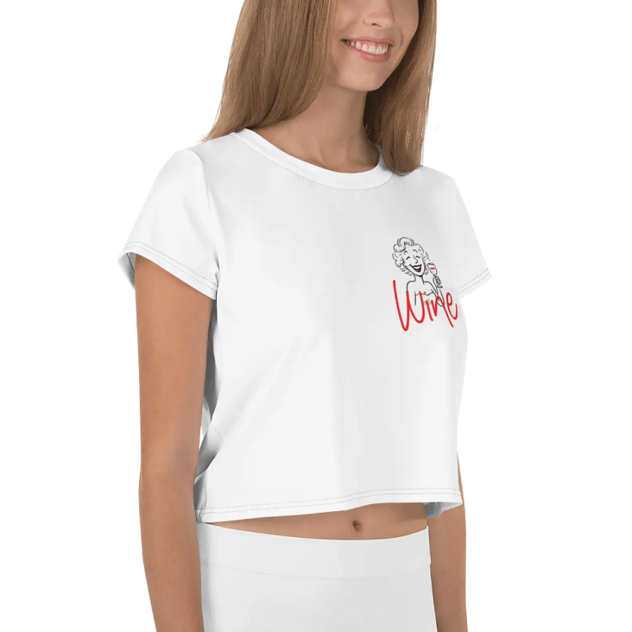 Vibrant Wine All-Over Crop Tee product image (4)