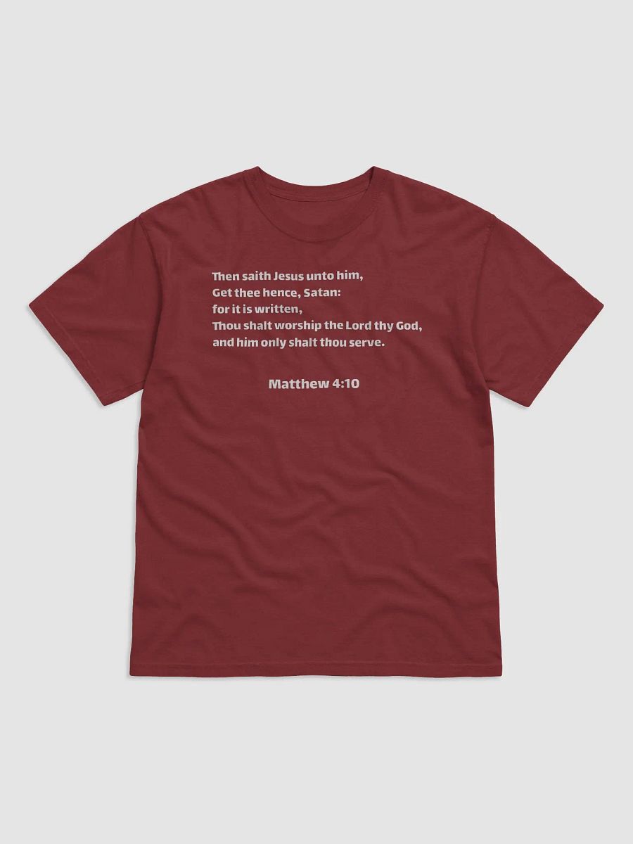 Matthew 4:10 T-Shirt product image (2)