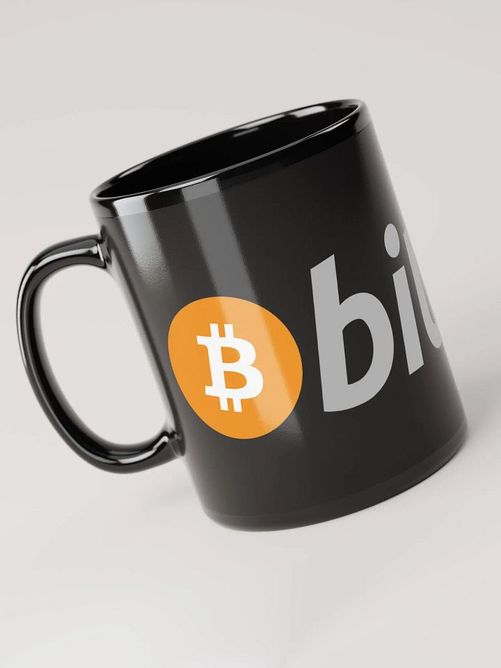 Bitcoin Logo Black Mug product image (1)