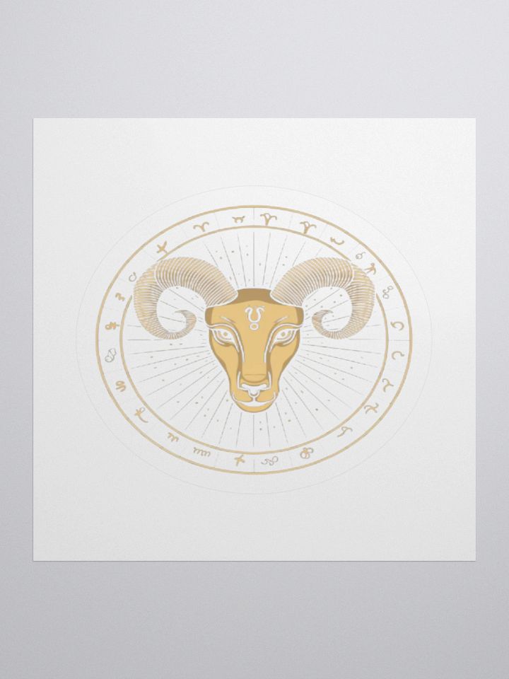 Aries Zodiac Kisscut Sticker product image (3)