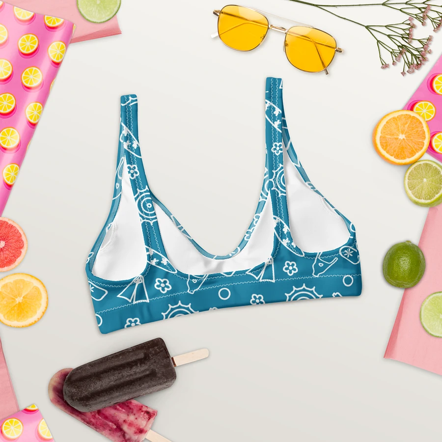 Beach Necessities Pattern Padded Bikini Top product image (3)