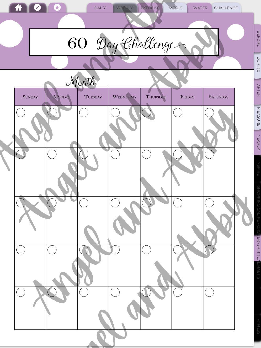 Fitness Planner 2024-purple product image (10)