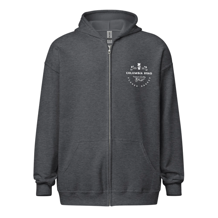 Columbia Road Market Zip Hoodie (Dark Heather) product image (1)