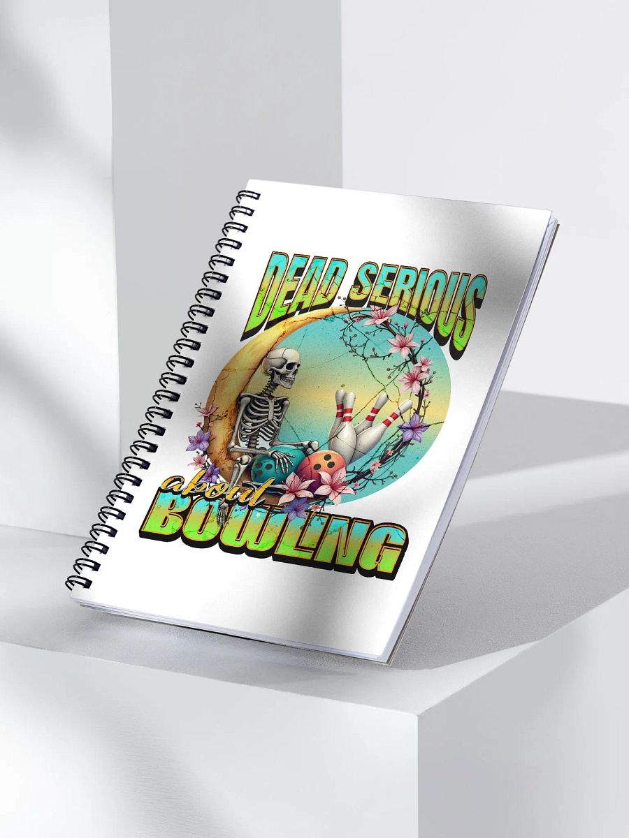 Dead Serious About Bowling Skeleton Notebook product image (3)