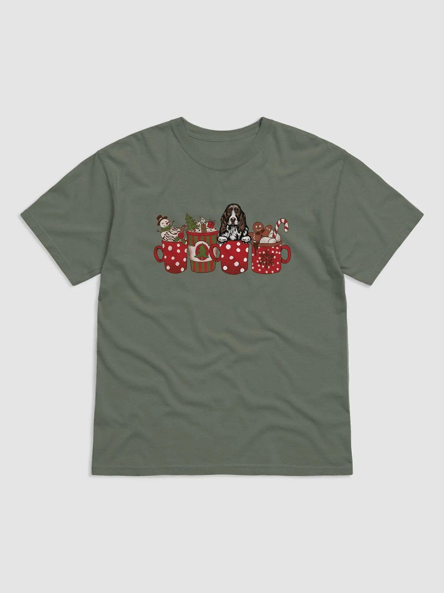 Cute Cocker Spaniel(Liver) in a Christmas Cup T-Shirt | Funny Christmas Pup in a Cup product image (19)