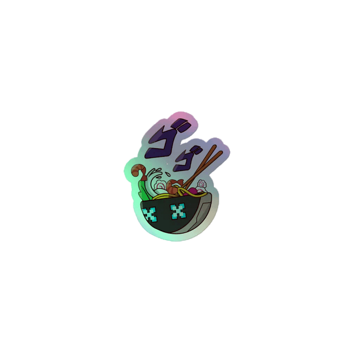 Bleep's Yomen Bowl holographic sticker product image (1)