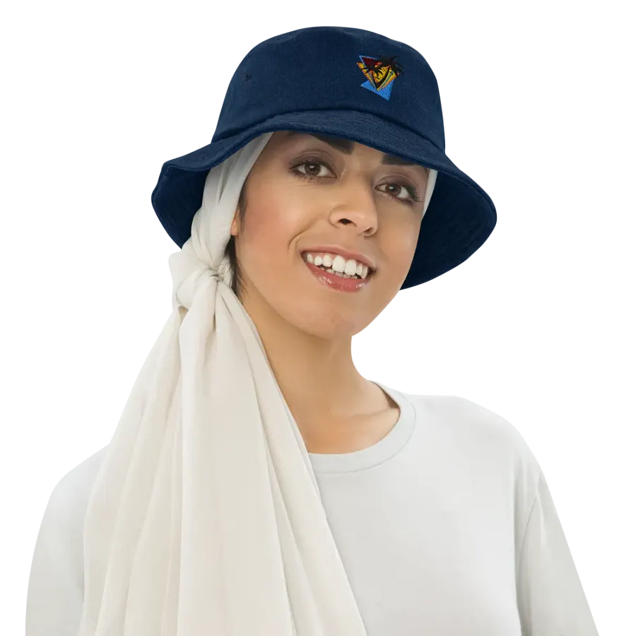 Sunset Vibes Denim Bucket Hat product image (9)