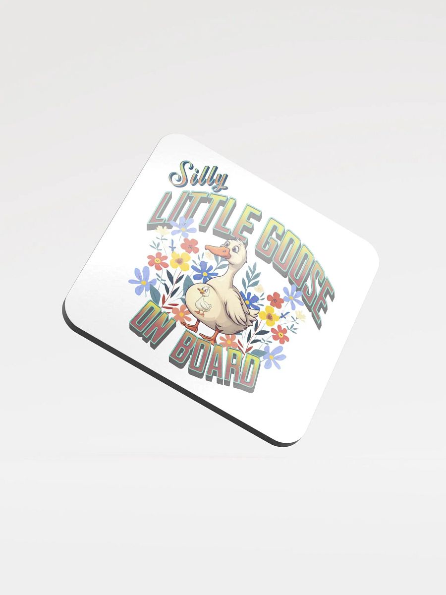 Silly Little Goose on Board Glossed Coaster product image (2)