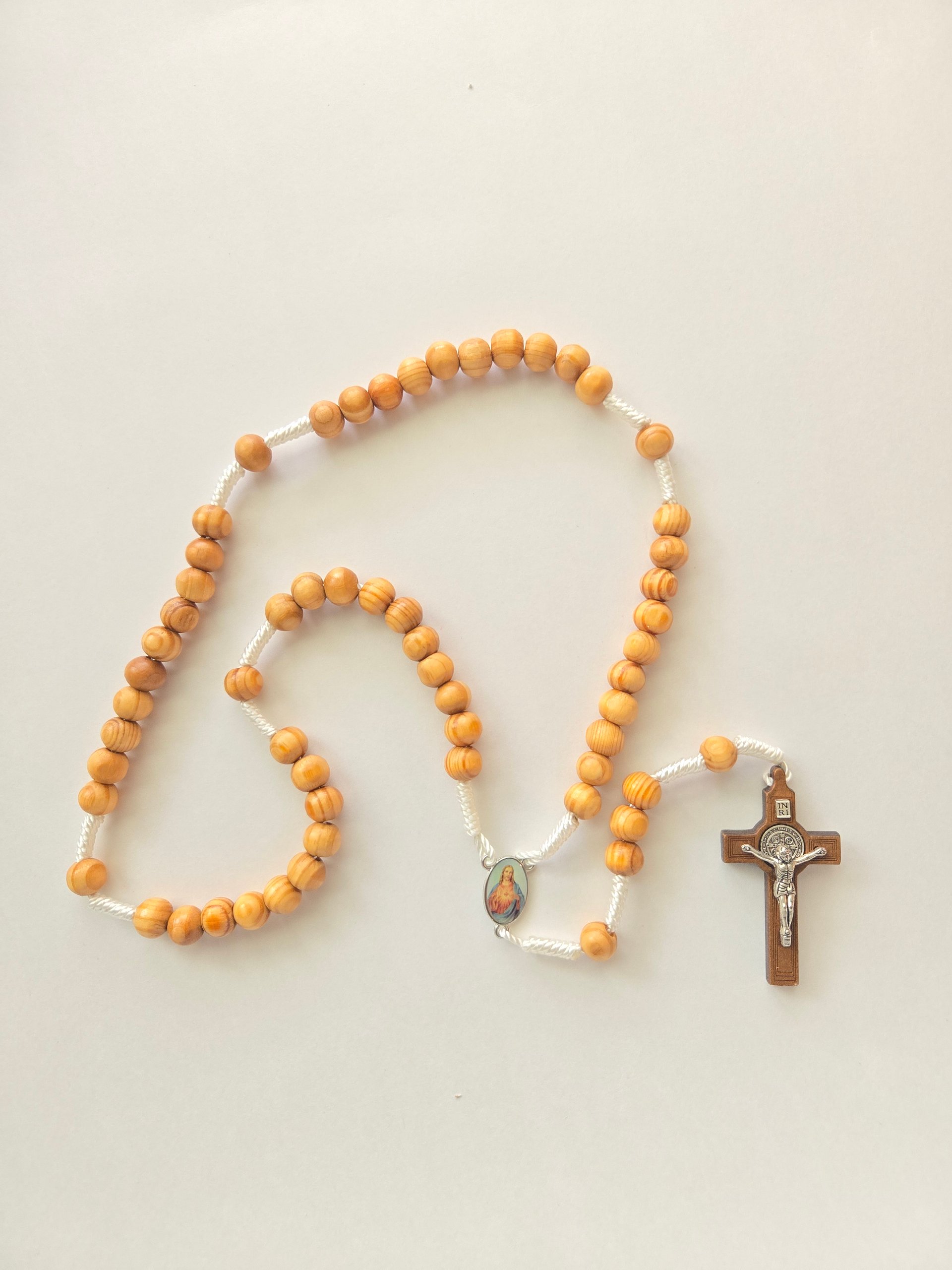 Sacred Heart Rosary with St Benedict Crucifix product image (9)