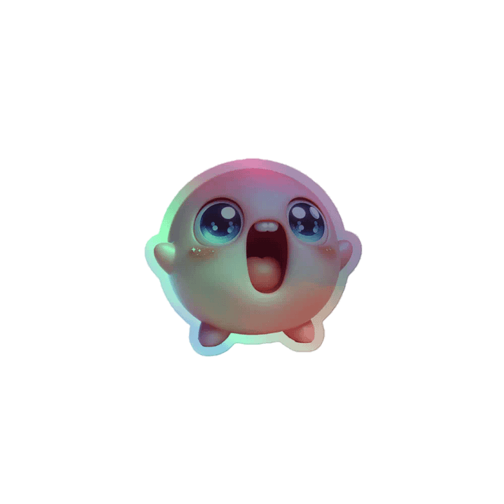 Cute Freak Holo Sticker! product image (1)