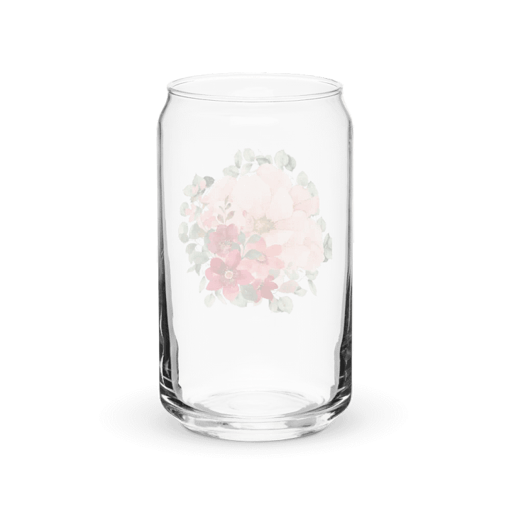 Floral Watercolor Can-Shaped Glass product image (6)