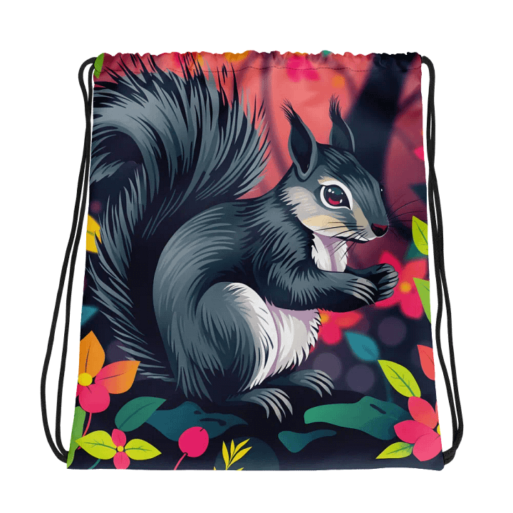 Vibrant Woodland Adventure Drawstring Bag product image (1)