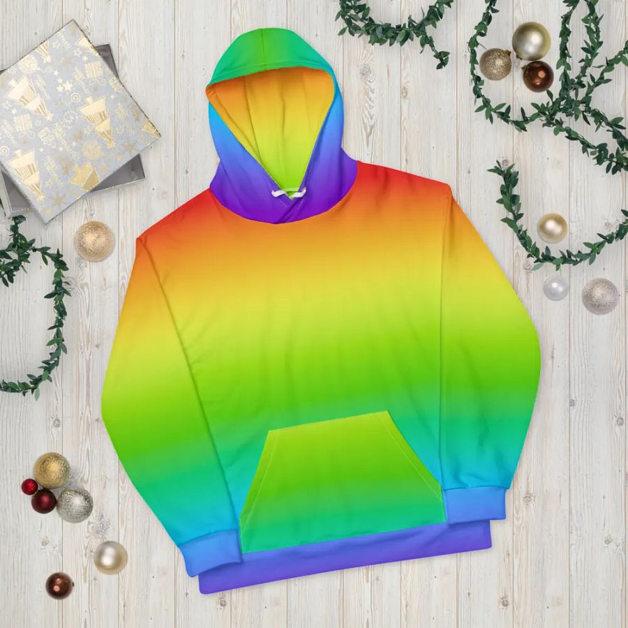 Rainbow Recycled Unisex Hoodie product image (10)