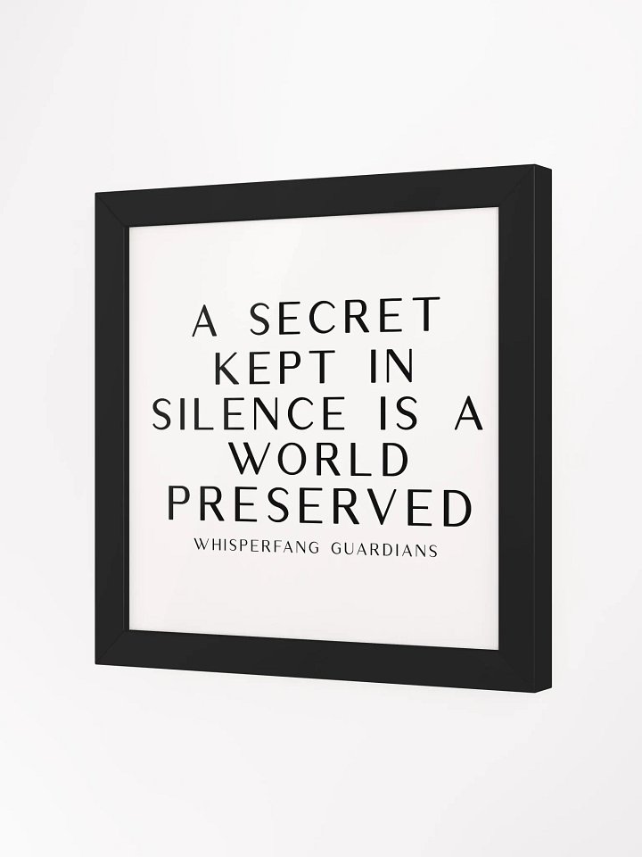 Whispering Fangs Proverb Framed Collection - Secret product image (18)