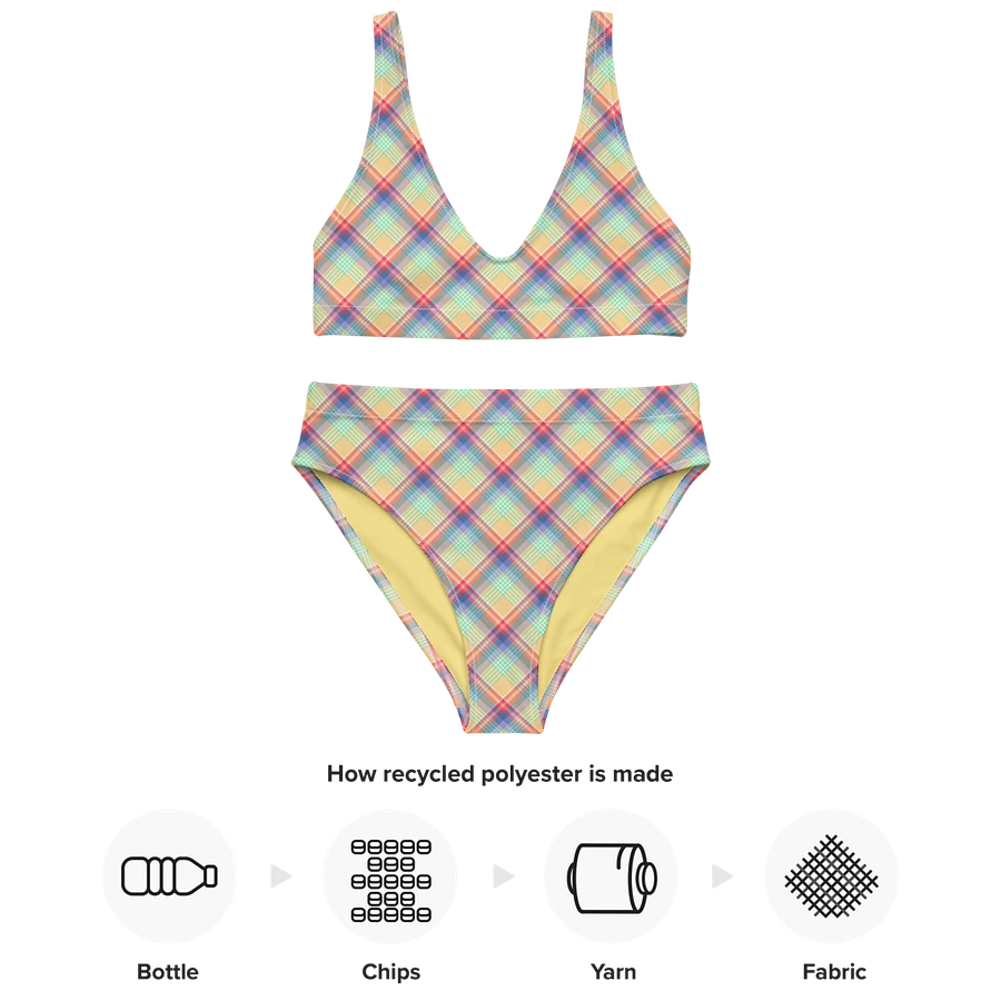 Bright Pastel Plaid Bikini product image (10)