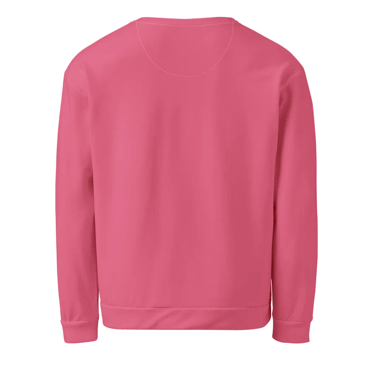 Plain Rosy Pink True Summer Unisex Recycled Polyester Heavyweight Premium Sweatshirt by Treasure Pie product image (2)