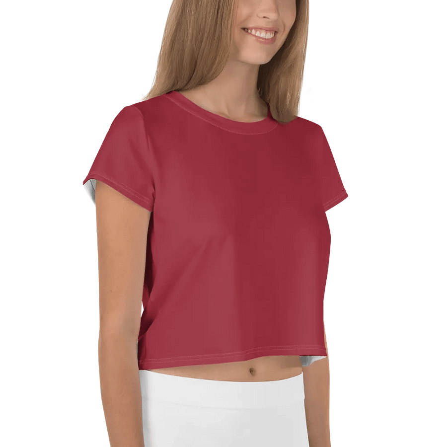Straight To The Poinsettia Wine Crop Top product image (8)