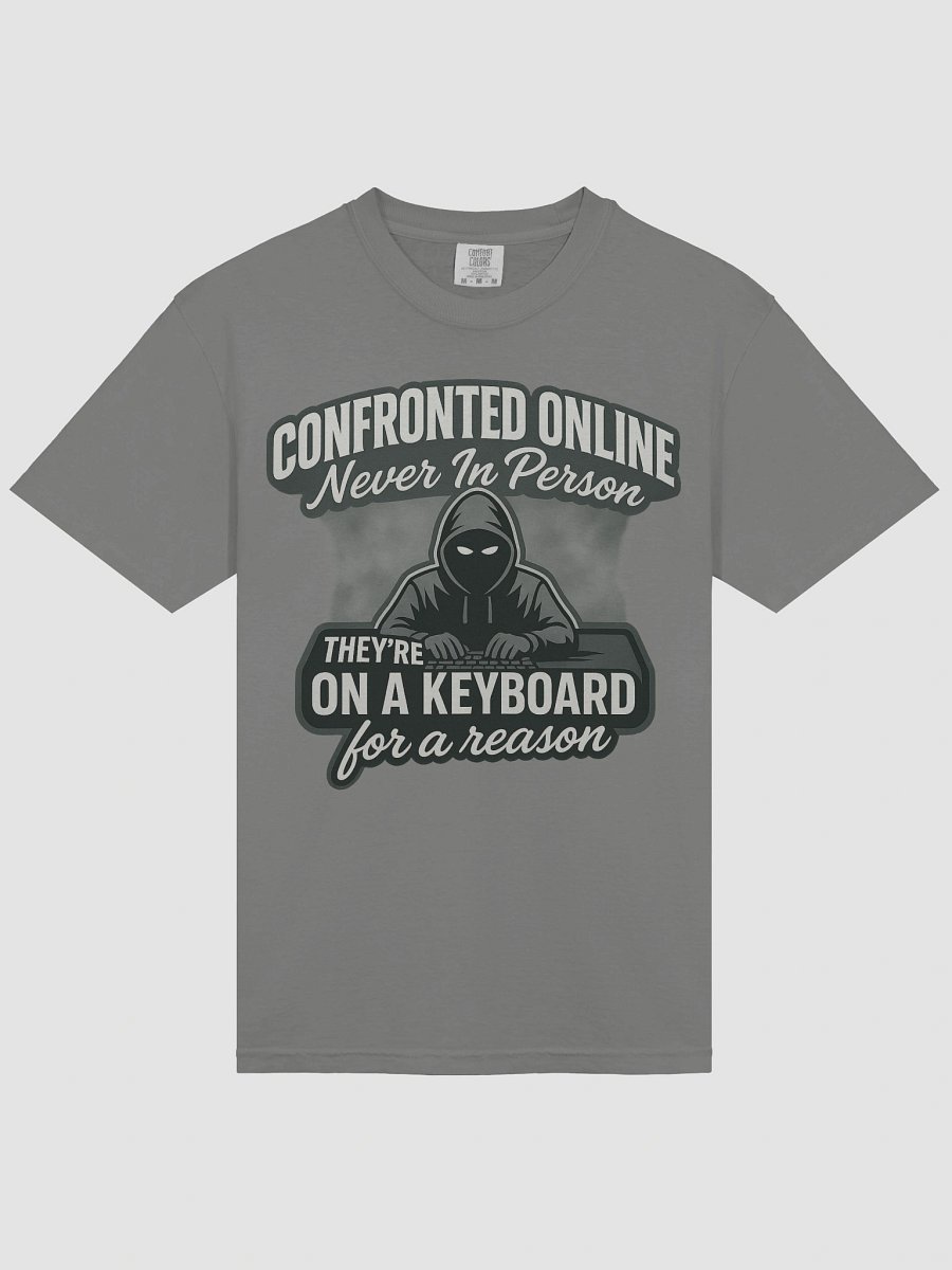 Confronted Online NEVER InPerson Graphic Tee product image (7)