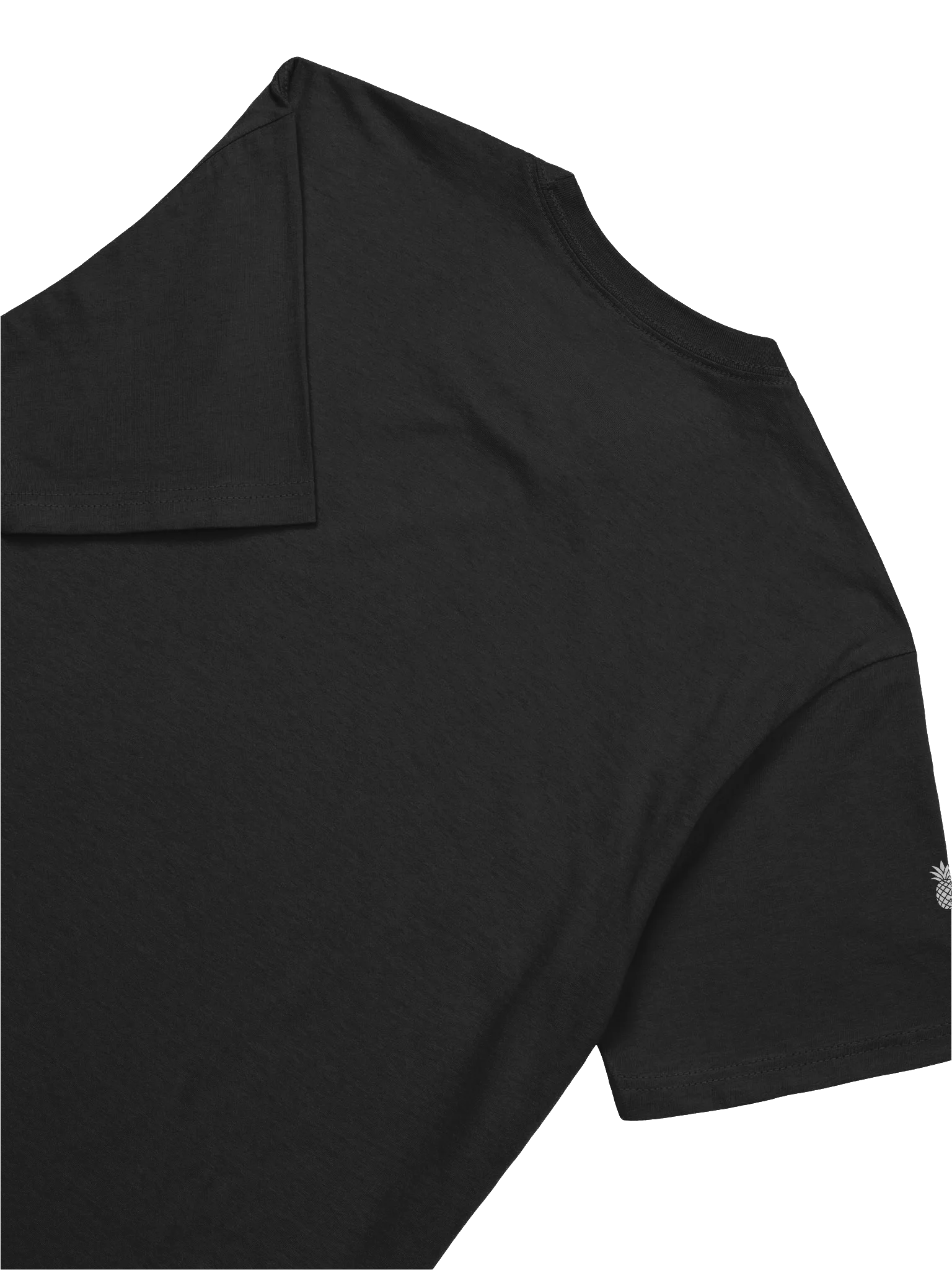 Slim Fit Lightweight Lucky Pineapple® Minimalist Sleeve Solid Color Unisex T-Shirt (Black & Dark Colors) product image (7)