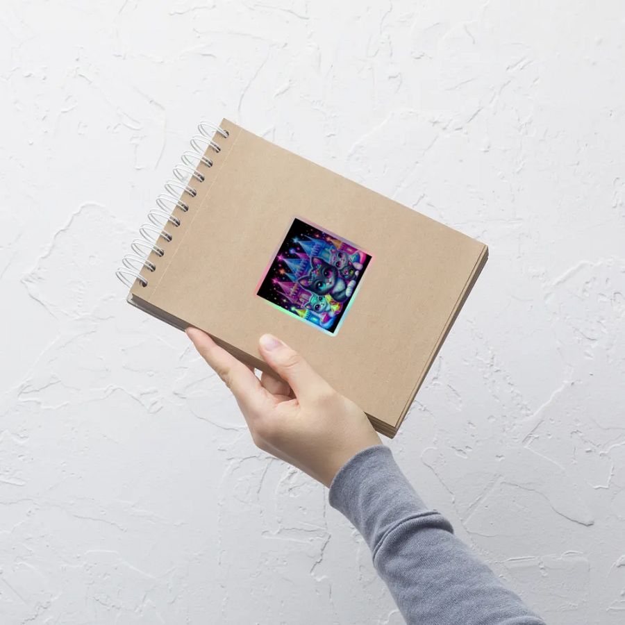 Magical Cat Castle Holographic Sticker Set product image (7)