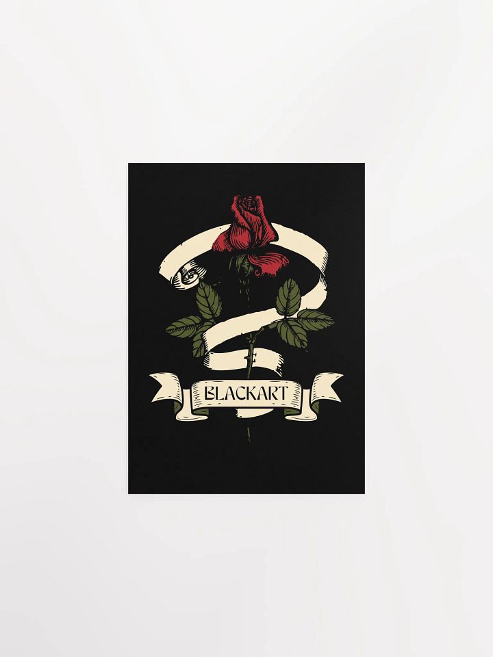 Vintage Rose Ribbon Matte Poster product image (1)