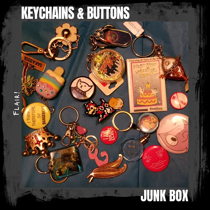 Keychains and Buttons Junk Box product image (1)
