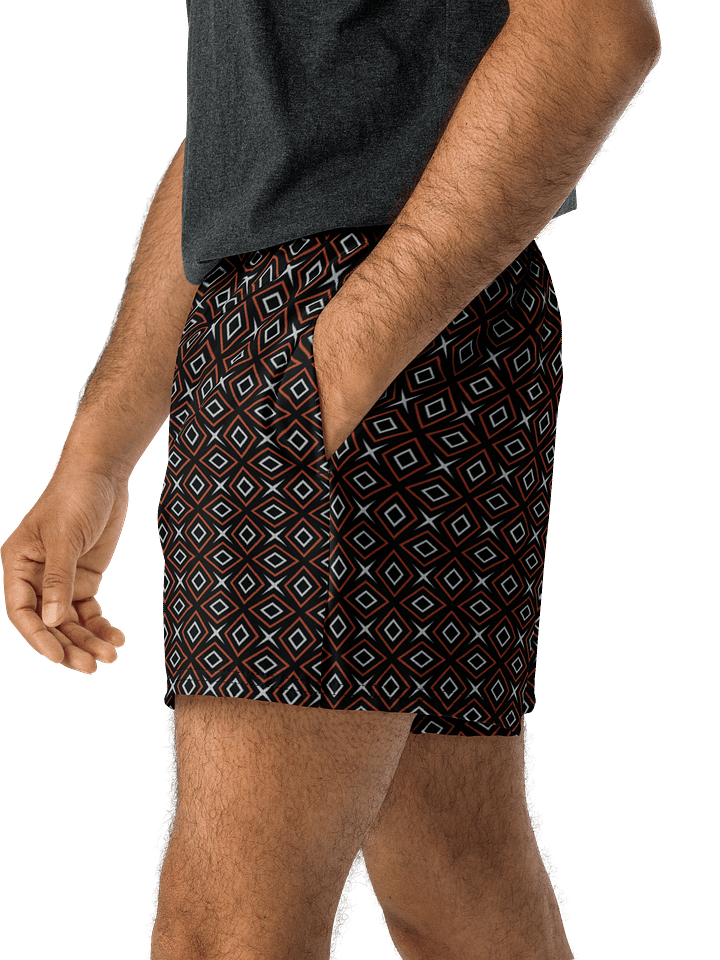 Diamond Dunes Geometric All Over Print Unisex Athletic Short Shorts product image (1)