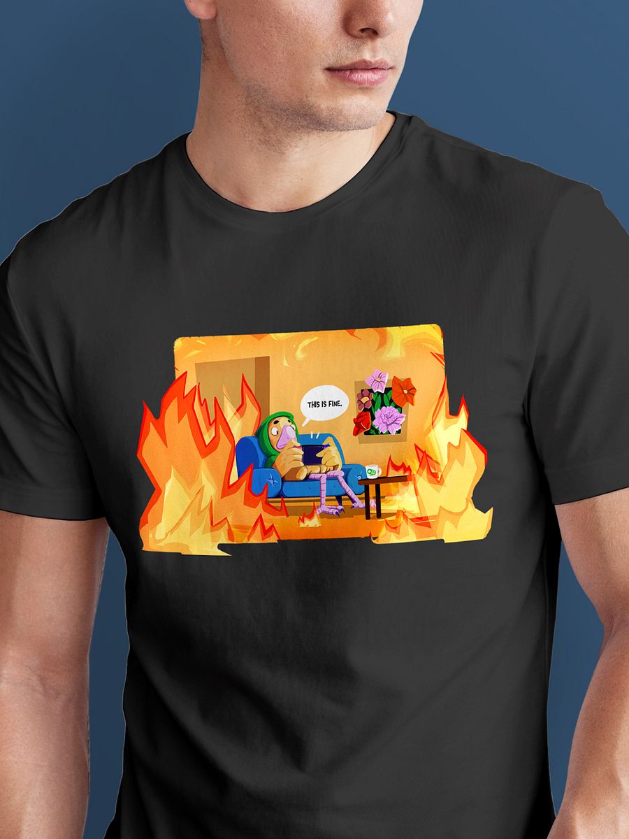 "This is fine" Tee + Dr. K's Guide Bundle product image (3)