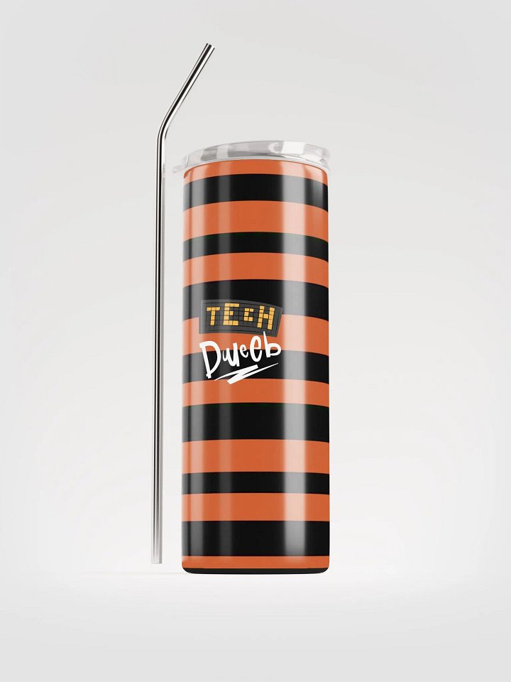 Orange and Black Stripe Root Beer Tumbler product image (1)