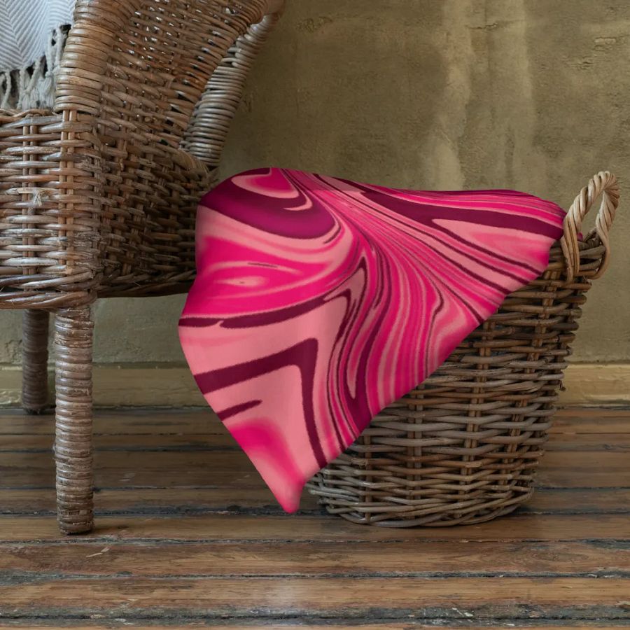 Throw Blanket - Shades of Magenta Pink Digital Fluid Art product image (11)