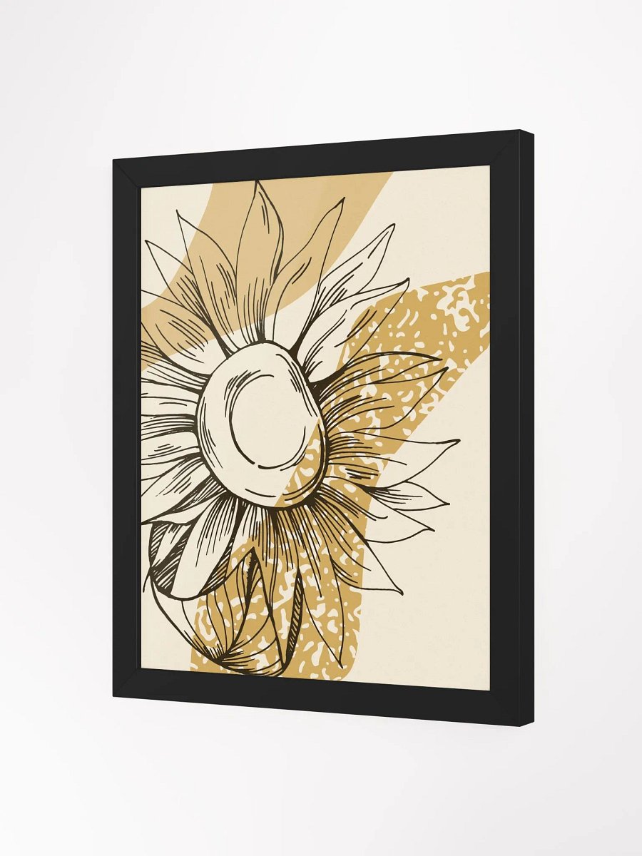 Minimalist Sunflower Framed Poster product image (31)