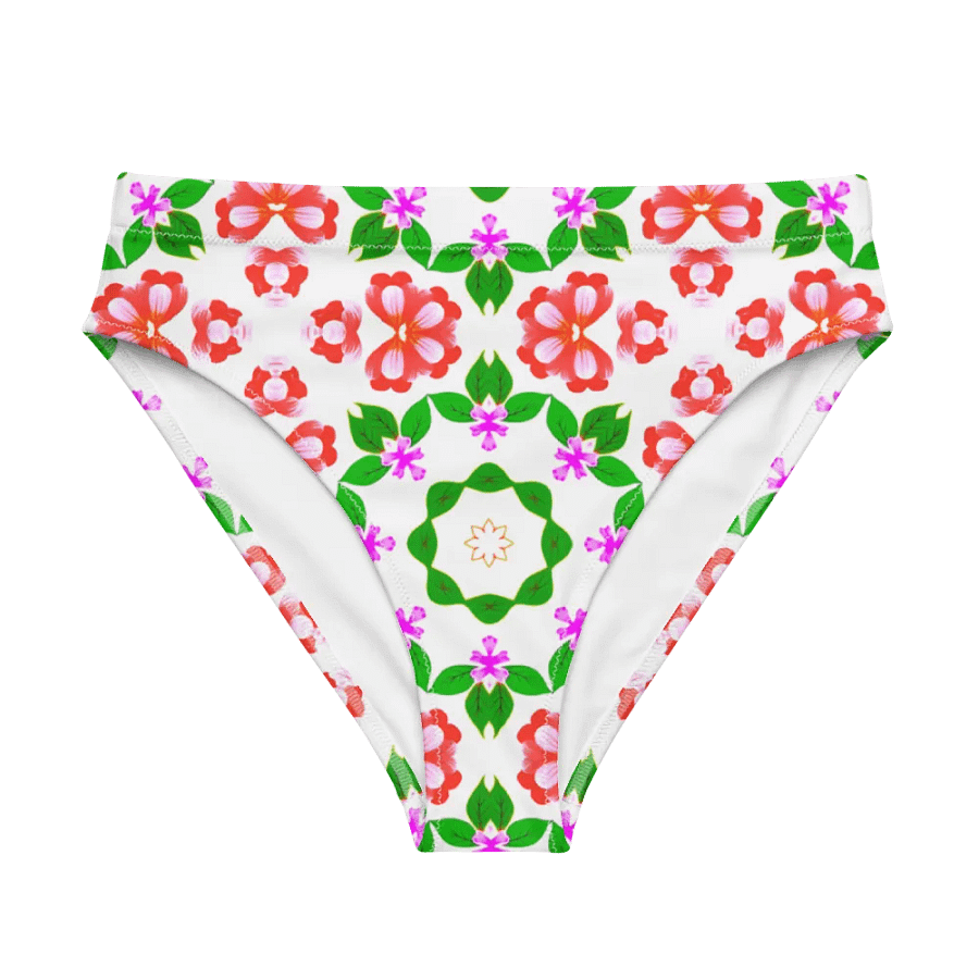 Symmetrical Floral Paradise High Waisted Bikini Bottom product image (1)