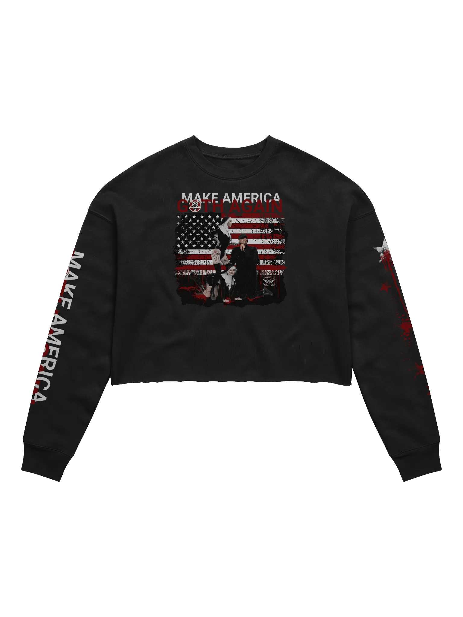 Make America Goth Again - Statement Cropped Fleece - Sacrilegious Gothic Design for Rebels product image (1)