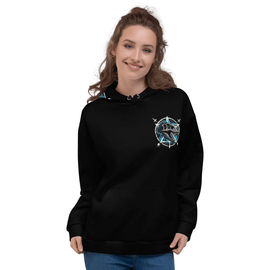 Rock Blue flame all over print hoodie product image (5)