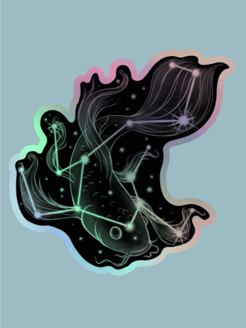 Galaxy Koi - Holographic Sticker product image (1)