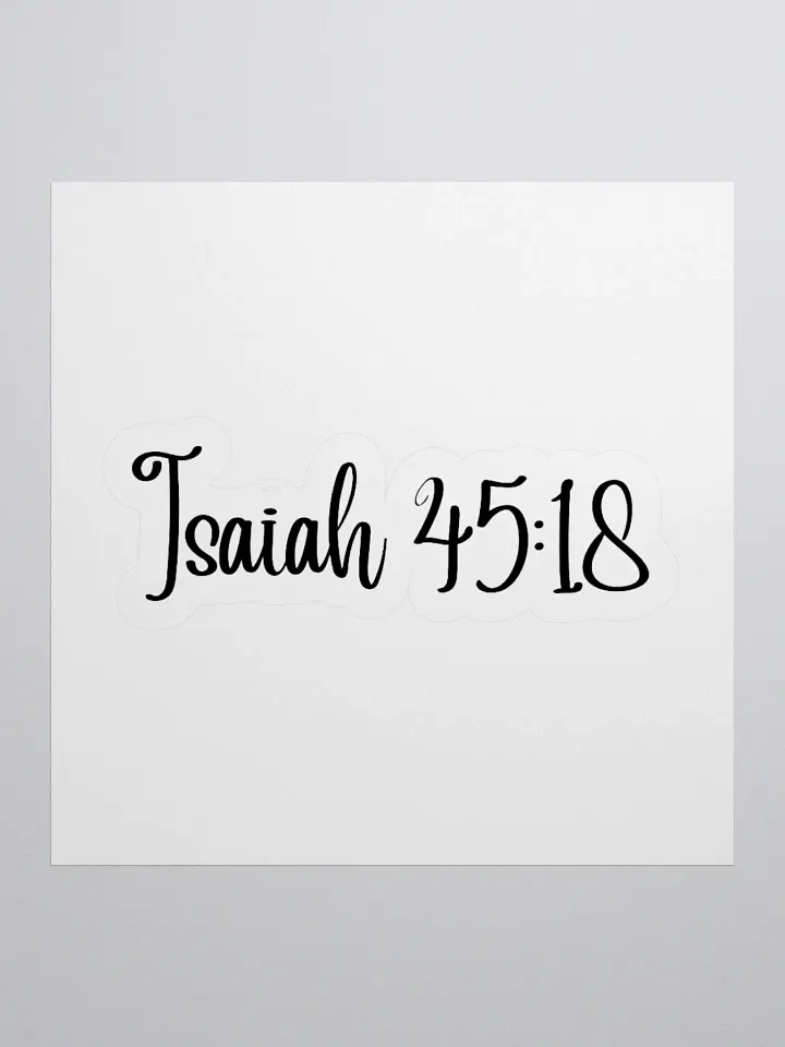 Isaiah 45:18 product image (1)