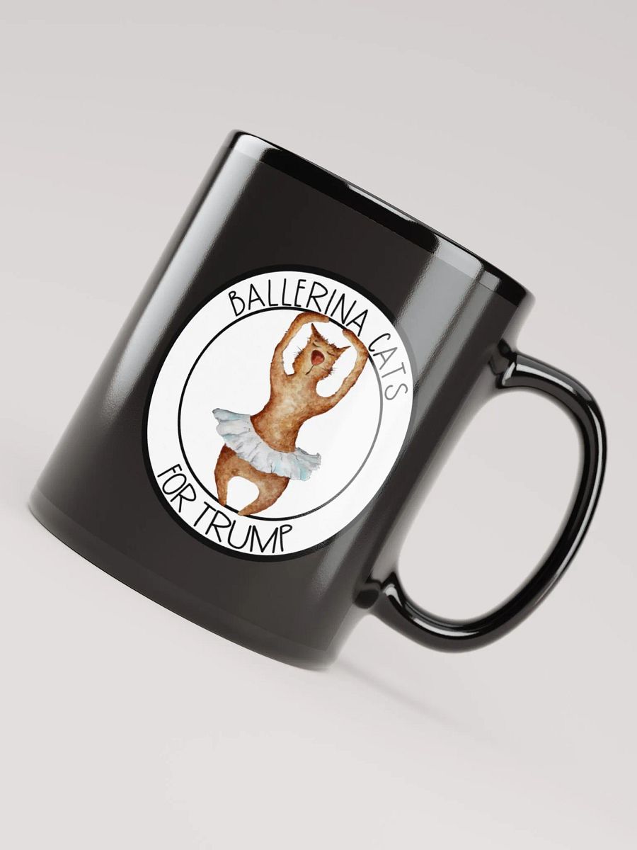 Ballerina Cats For Trump Black Mug product image (4)
