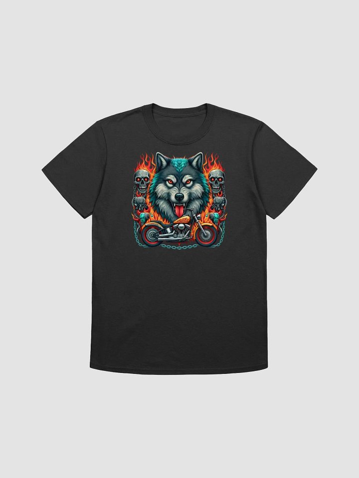 Fierce Wolf and Harley Davidson T-Shirt #30 product image (1)