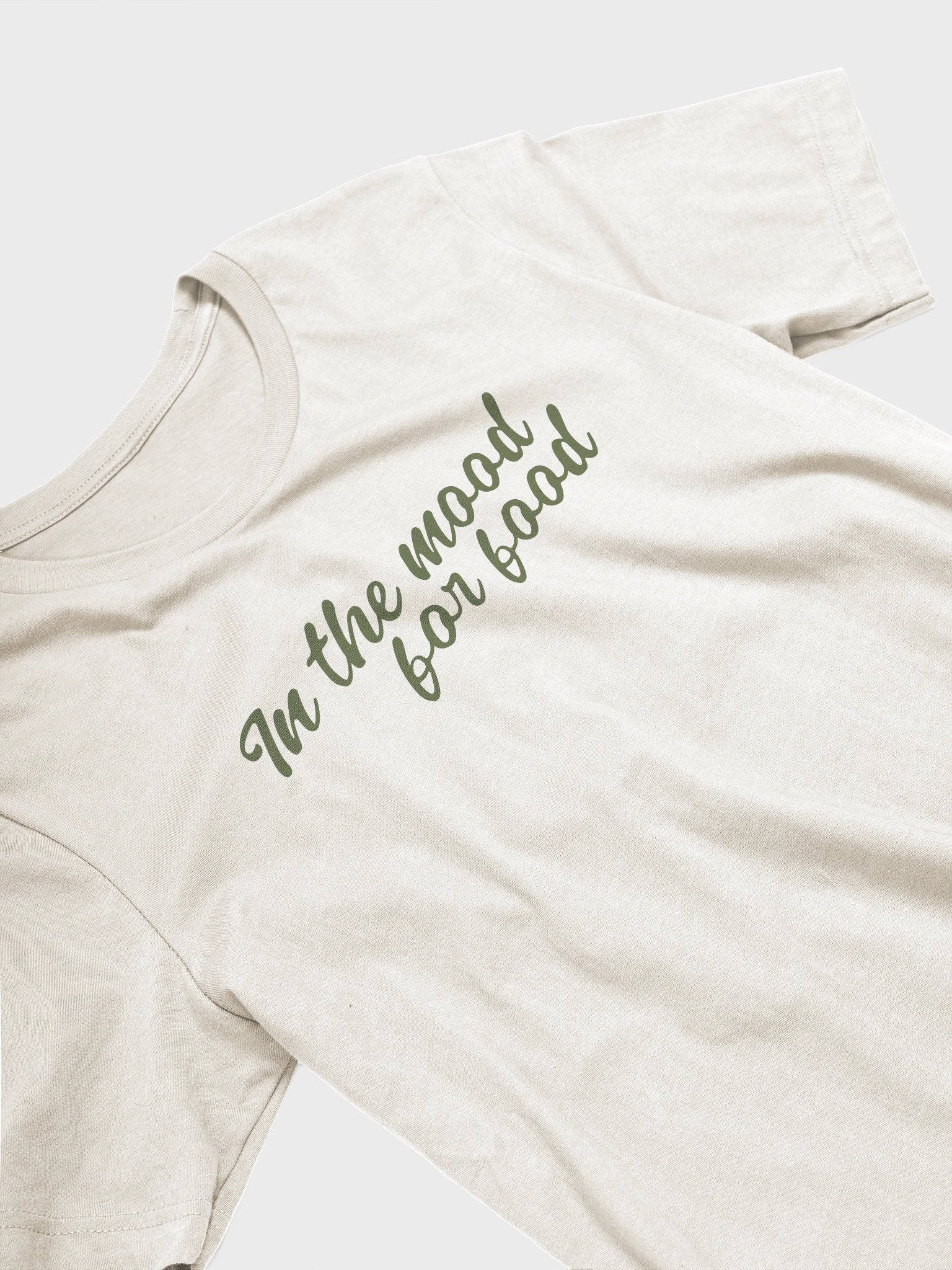 In The Mood For Food | Tee – Olive (Slim Fit) product image (3)