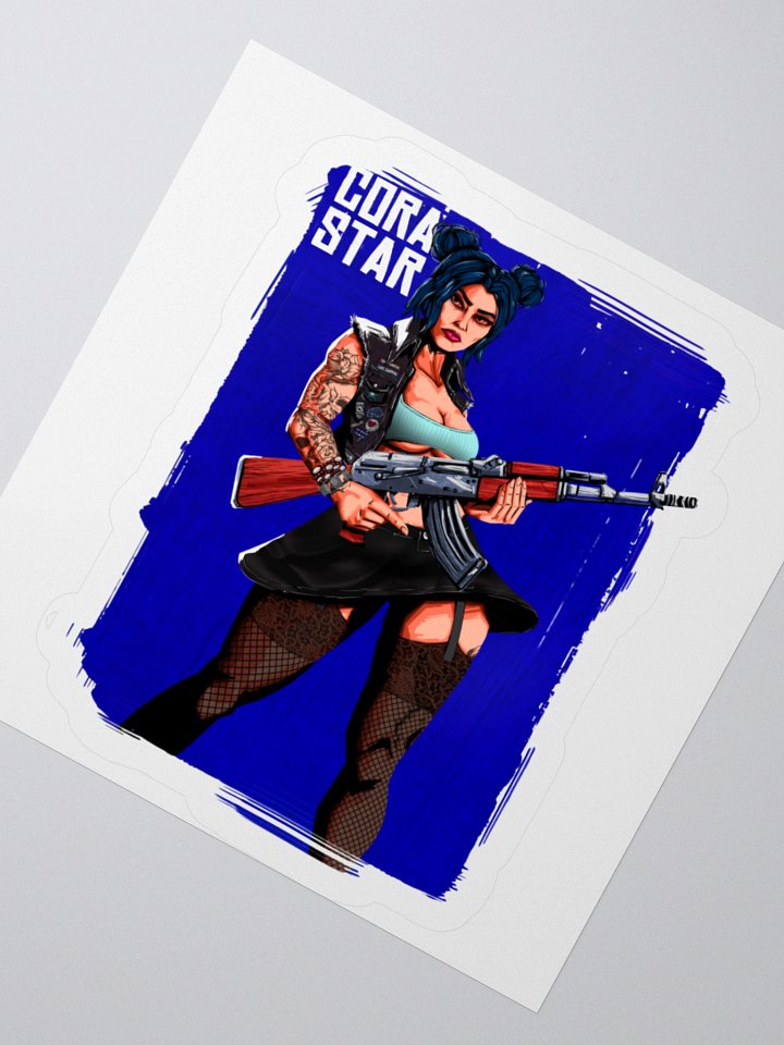 Cora Star Portrait Sticker product image (5)