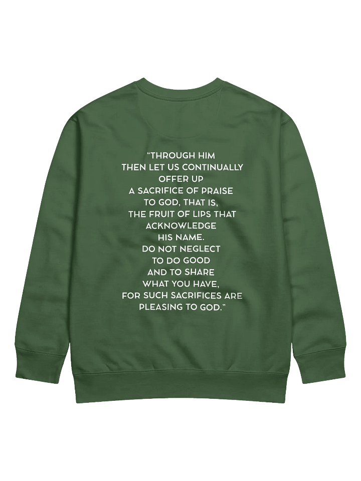 Hebrews 13:15-16 Sweatshirt product image (4)