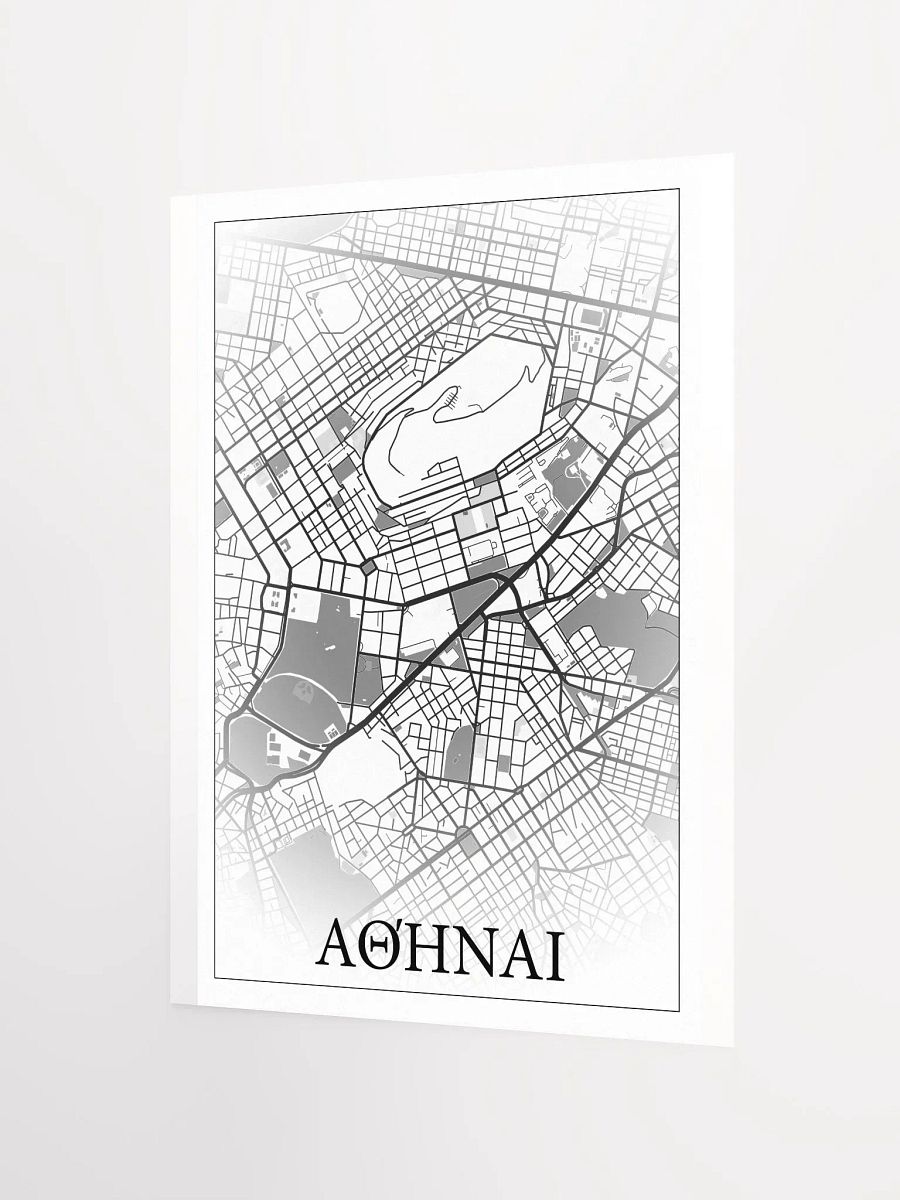 Αθήναι, Ελλάς, city map print product image (7)