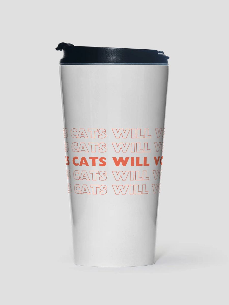 Loves Cats Will Vote Travel Mug product image (1)