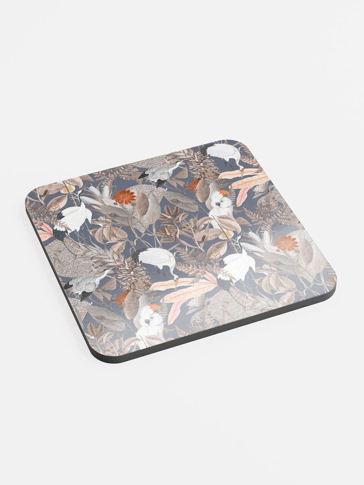 Grey Ecotone Glossed Cork Coaster product image (2)