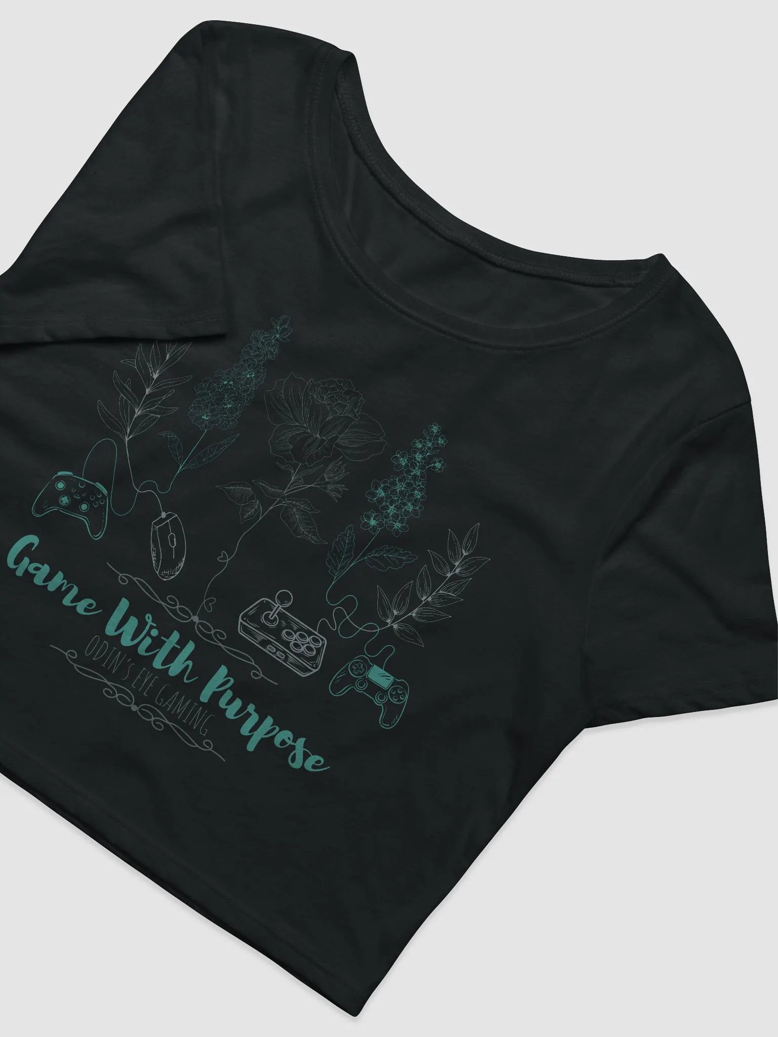 Game With Purpose - Floral Edition Crop Top product image (5)